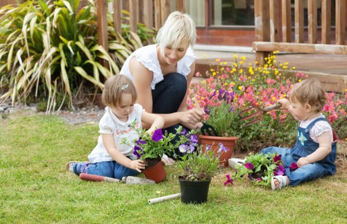 Outdoor lighting options for Erith homes including wall lights and path lights